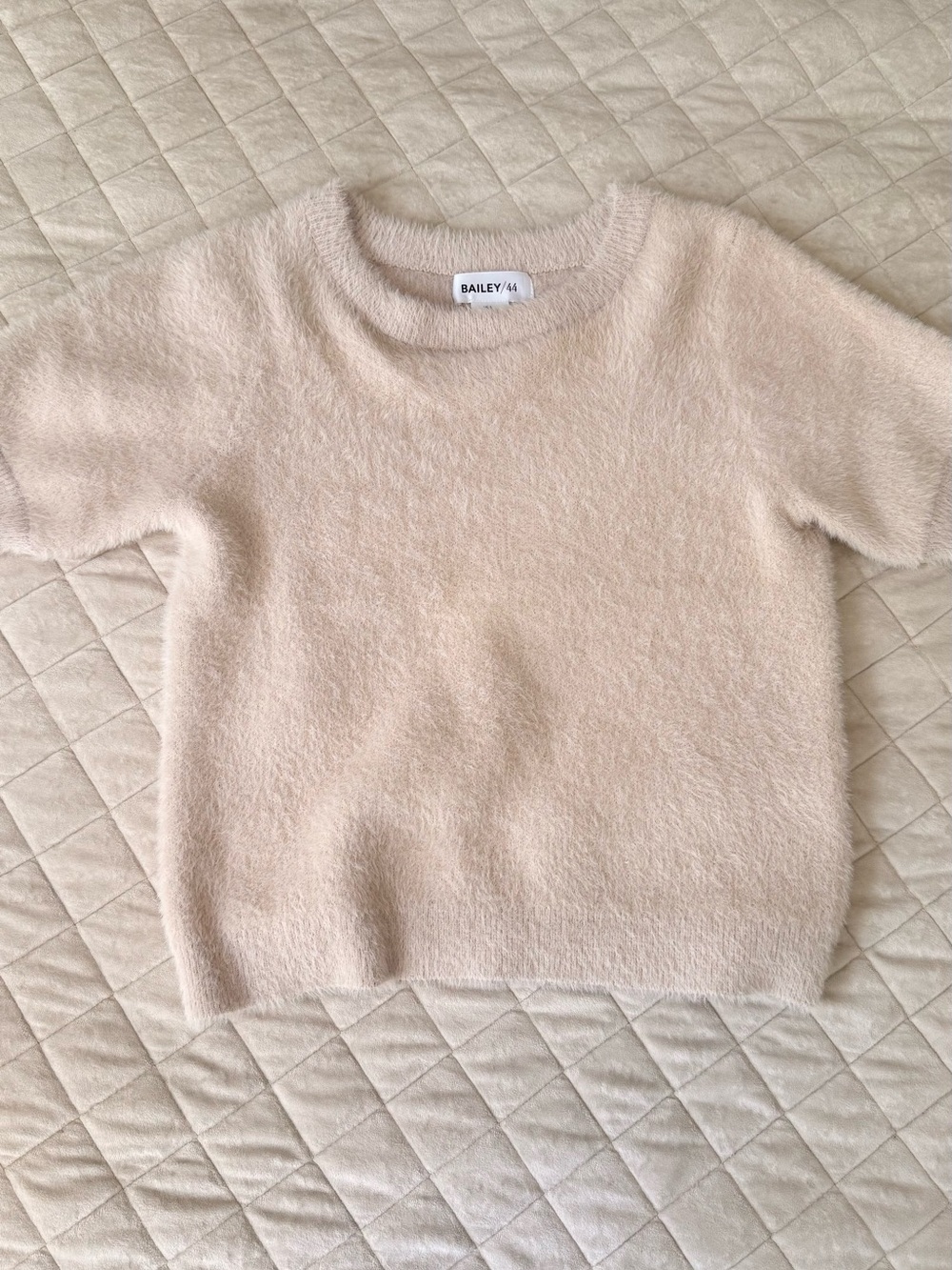 Cozy Fuzzy Crop Top - Light Pink